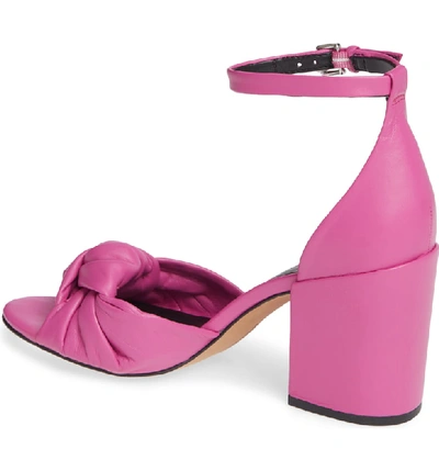 Shop Rebecca Minkoff Capriana Ankle Strap Sandal In Fuchsia Leather