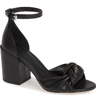 Shop Rebecca Minkoff Capriana Ankle Strap Sandal In Black Leather