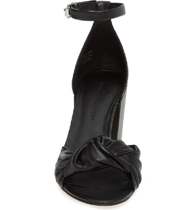 Shop Rebecca Minkoff Capriana Ankle Strap Sandal In Black Leather