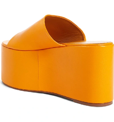 Shop Simon Miller Blackout Platform Sandal In Golden Orange