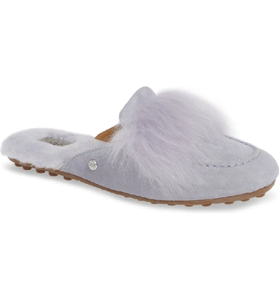 Ugg Shaine Wisp Genuine Shearling Slipper In Blue Lilac | ModeSens