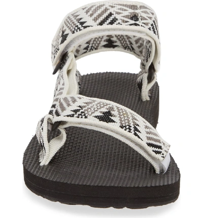 Shop Teva 'original Universal' Sandal In Boomerang White/ Grey Fabric