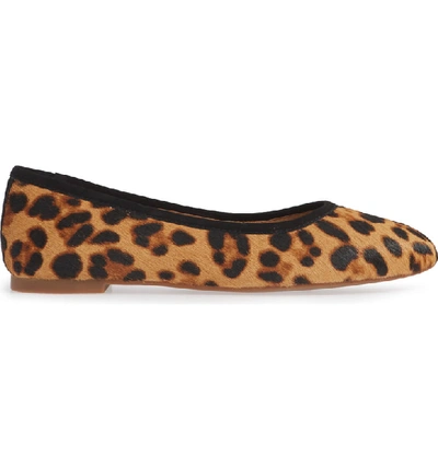 Shop Madewell Reid Ballet Flat In Leopard Hair Calf