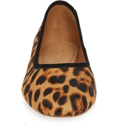Shop Madewell Reid Ballet Flat In Leopard Hair Calf
