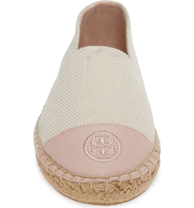 Shop Tory Burch Colorblock Espadrille Flat In Sea Shell Pink