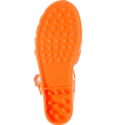 Shop Jeffrey Campbell Gelly Sandal In Orange Neon