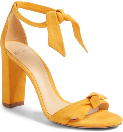 Shop Alexandre Birman Clarita Knot Sandal In Sunflower