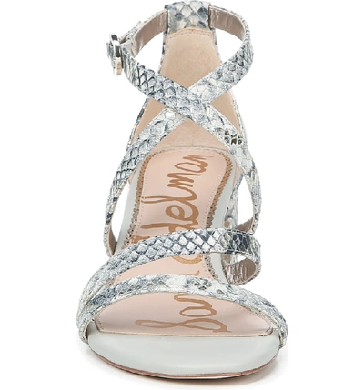 Shop Sam Edelman Stacie Sandal In Black/ White Multi Leather