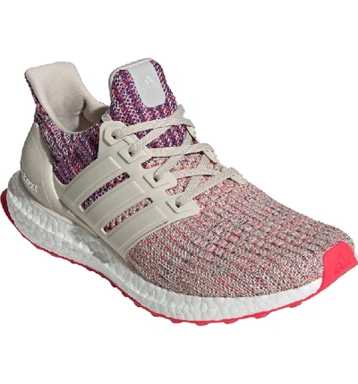Shop Adidas Originals 'ultraboost' Running Shoe In Clear Brown/ Shock Red/ Blue