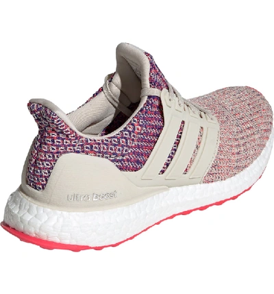 Shop Adidas Originals 'ultraboost' Running Shoe In Clear Brown/ Shock Red/ Blue