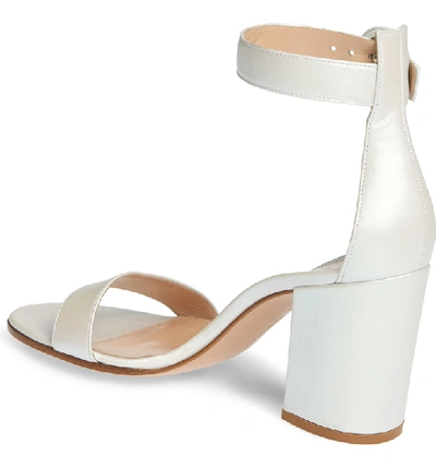 Shop Gianvito Rossi Block Heel Sandal In Aurora White