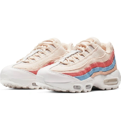 Shop Nike Air Max 95 Qs The Plant Color Collection Sneaker In Crimson Tint/ Coral-blue