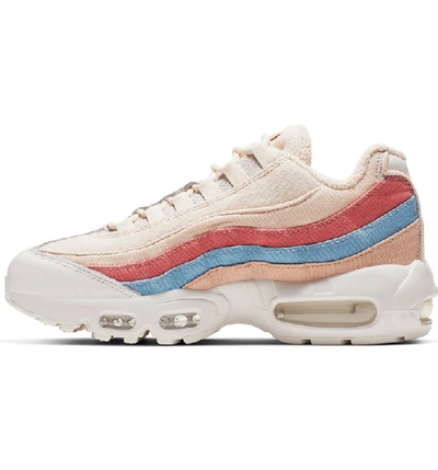 Shop Nike Air Max 95 Qs The Plant Color Collection Sneaker In Crimson Tint/ Coral-blue