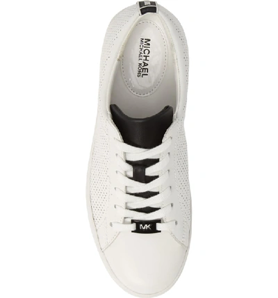 Shop Michael Michael Kors 'keaton' Sneaker In Optic White/ Black