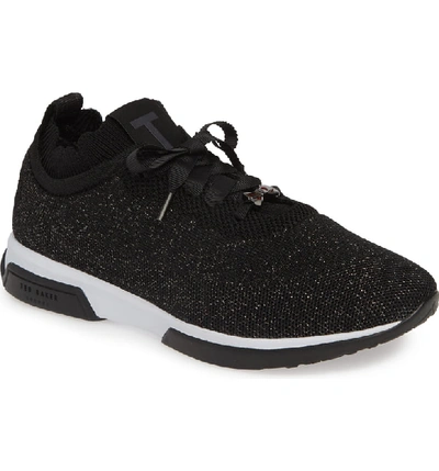 Shop Ted Baker Lyara Sneaker In Black Textile