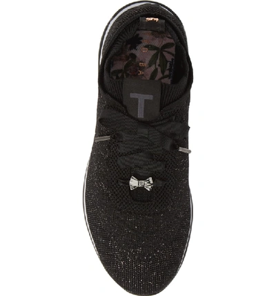 Shop Ted Baker Lyara Sneaker In Black Textile