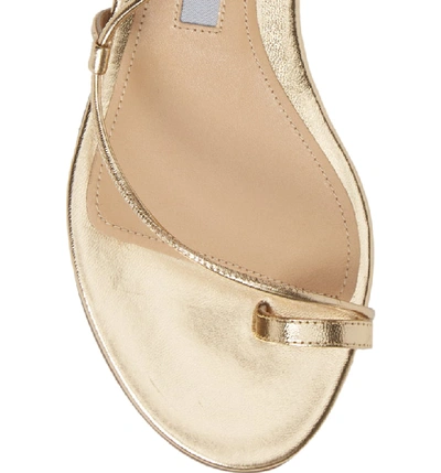 Shop Emme Parsons Susan Ankle Tie Sandal In Gold