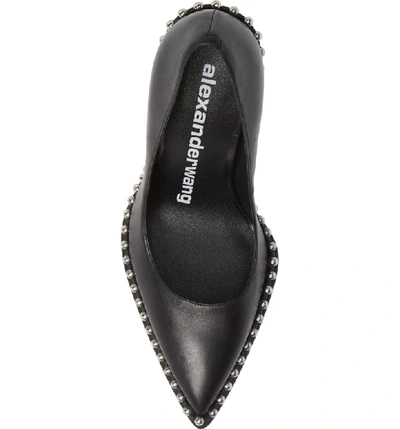 Shop Alexander Wang Rie Stud Pointy Toe Pump In Black