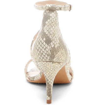 Shop Vince Camuto Payto Sandal In Taupe Shine Leather