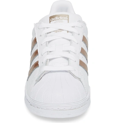 Shop Adidas Originals Superstar Sneaker In White / Cyber Met/ White