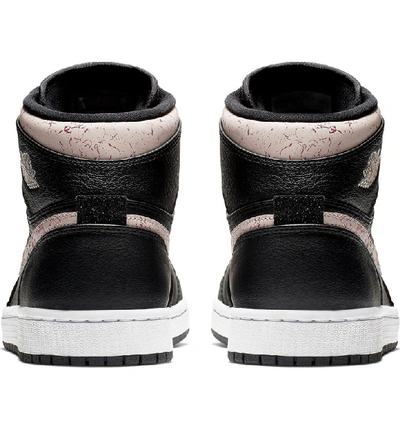 Shop Jordan 1 Retro Premium High Top Sneaker In Black/ Red/ Rush Maroon