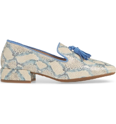 Shop Wonders Tassel Loafer In Huka Bluet/ Ante Bluet Leather