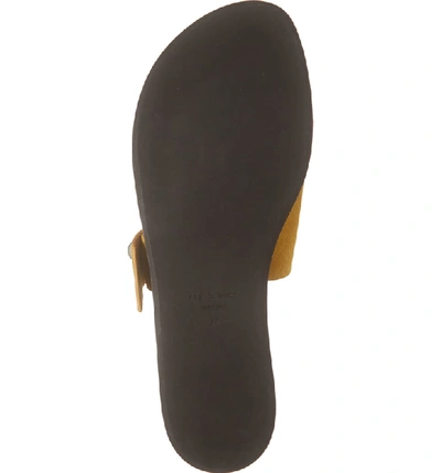 Shop Rag & Bone Arc Slide Sandal In Mustard Suede