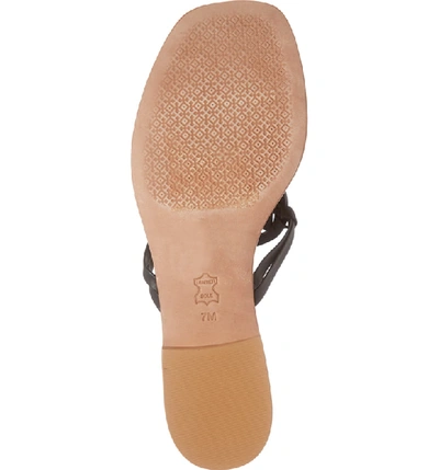 Shop Tory Burch Miller Square Toe Thong Sandal In Perfect Black