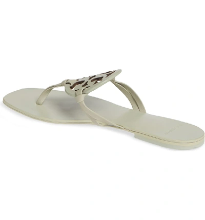 Shop Tory Burch Miller Square Toe Thong Sandal In Mint/ Garden Sage Ph