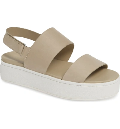 Shop Vince Westport Platform Sandal In Light Straw