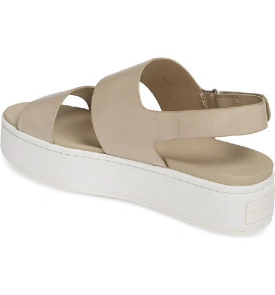 Shop Vince Westport Platform Sandal In Light Straw