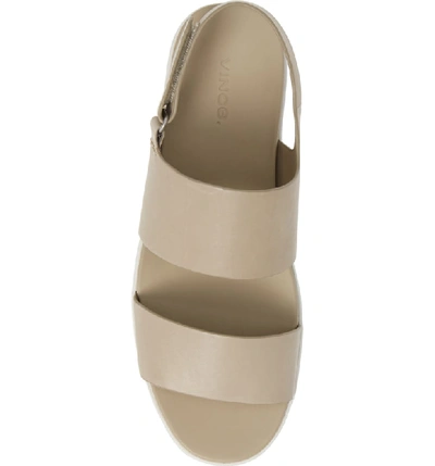 Shop Vince Westport Platform Sandal In Light Straw