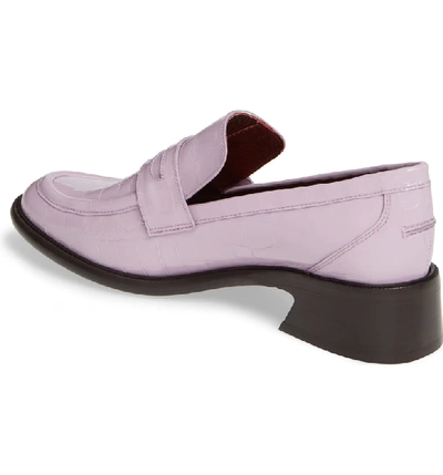 Shop Sies Marjan Croc Embossed Loafer In Pink