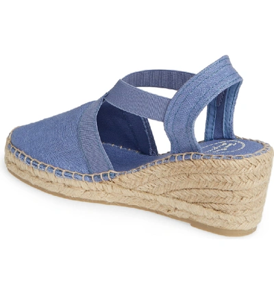 Shop Toni Pons 'ter' Slingback Espadrille Sandal In Ultramarine Fabric