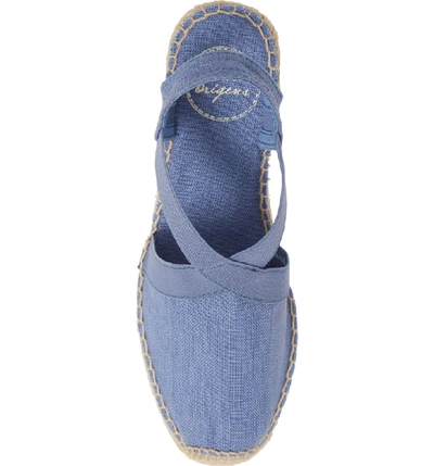 Shop Toni Pons 'ter' Slingback Espadrille Sandal In Ultramarine Fabric