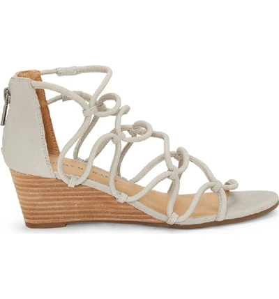 Shop Lucky Brand Jilses Wedge Sandal In Chinchilla Leather