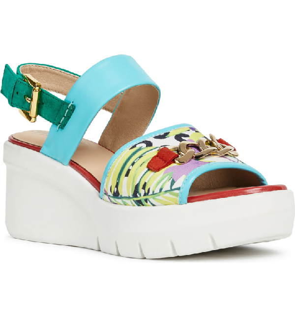 geox platform sandals