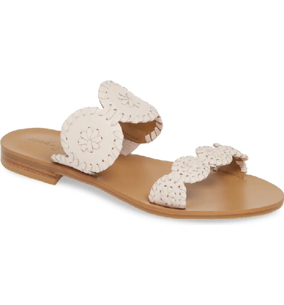 Shop Jack Rogers 'lauren' Sandal In Pale Blush Leather