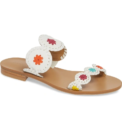 Shop Jack Rogers 'lauren' Sandal In White Multi Leather