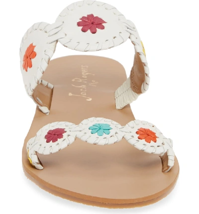 Shop Jack Rogers 'lauren' Sandal In White Multi Leather