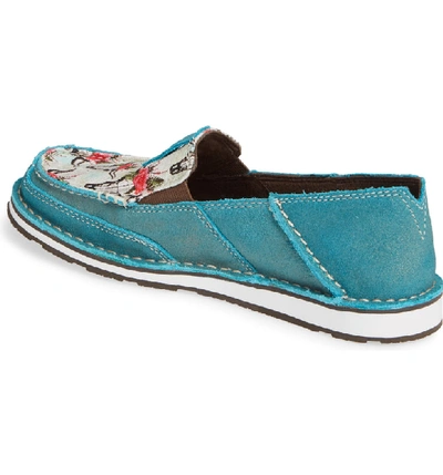 Shop Ariat Cruiser Slip-on Loafer In Shunner Turquoise Leather