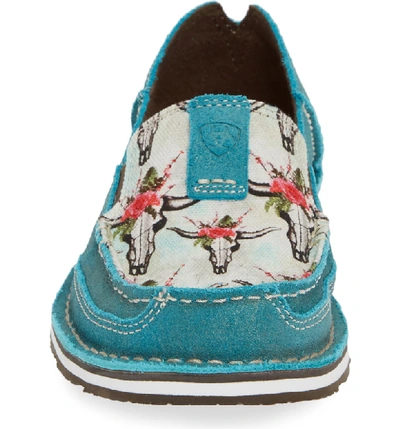 Shop Ariat Cruiser Slip-on Loafer In Shunner Turquoise Leather