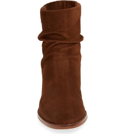 Shop Aquatalia Caleigh Weatherproof Boot In Chestnut Suede