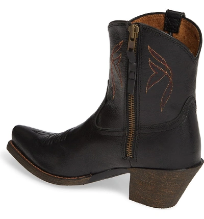 Shop Ariat Lovely Western Boot In Jackal Black Leather