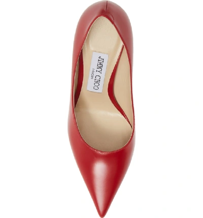 Shop Jimmy Choo Love Pump In Red Leather