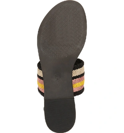 Shop Tory Burch Patos Sandal In Black Stripe/ Perfect Black