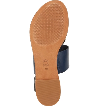 Shop Tory Burch Patos Sandal In Ink Navy/ Gold