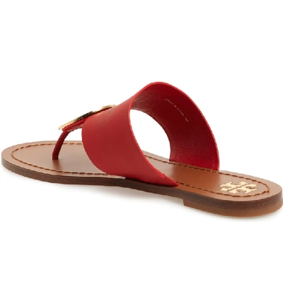 Shop Tory Burch Patos Sandal In Brilliant Red/ Gold