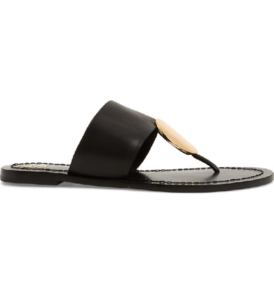 Shop Tory Burch Patos Sandal In Perfect Black/ Gold