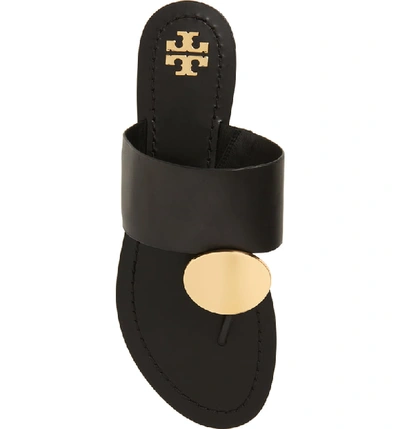 Shop Tory Burch Patos Sandal In Perfect Black/ Gold